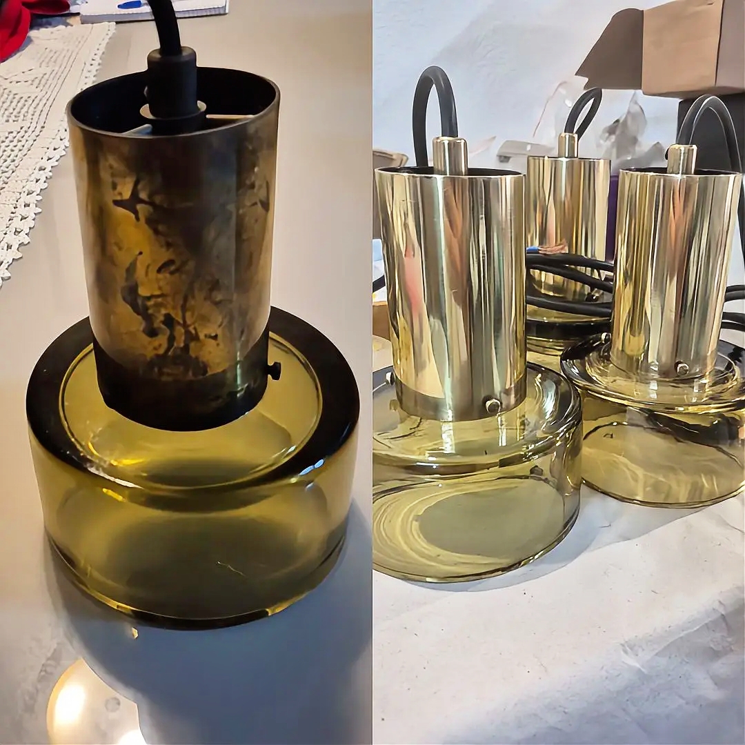 Antes e Depois Restauração de Lustres - Victoratto's